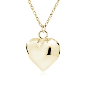 Lantisor argint placat cu aur galben cu inima DiAmanti Z2128NG13-DIA (Argint 925‰ 2,7 g.)